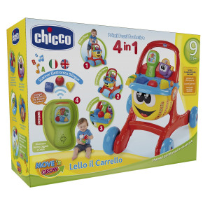 Игровой центр - ходунки Chicco Happy Shopping First Steps 4 в 1, игрушка развивающая